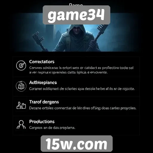 Recursos e funcionalidades do site game34 em destaque
